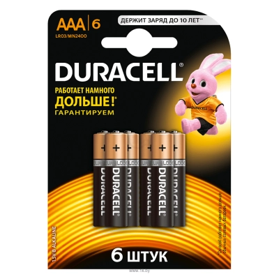 Duracell DURACELL AAA 6 sht.