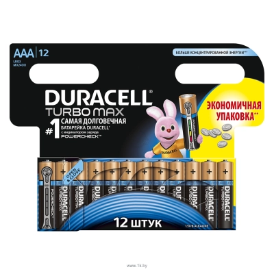 Duracell DURACELL AAA Turbomax 12 sht.