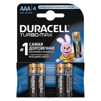 Duracell DURACELL AAA Turbomax 4 sht.