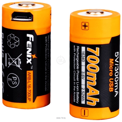 Fenix Light 16340 Li-Ion 700 mAh (ARB-L16-700UP)