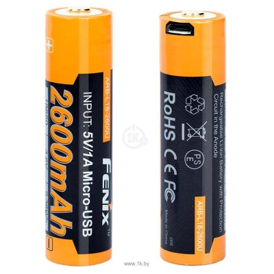 Fenix Light 18650 Li-Ion 2600 mAh (ARB-L18-2600U)