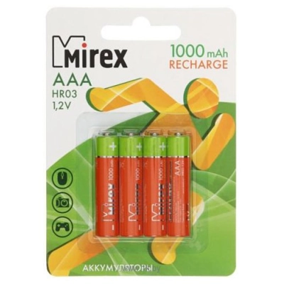 Mirex HR03 AAA 1000mAh 4 sht. (HR03-10-E4)