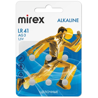 Mirex LR41 (AG3) 6 sht. (23702-LR41-E6)