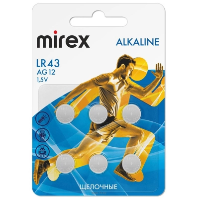 Mirex LR43 (AG12) 6 sht. (23702-LR43-E6)