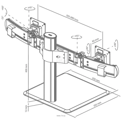 ABC Mount D10 (serebristyiy)