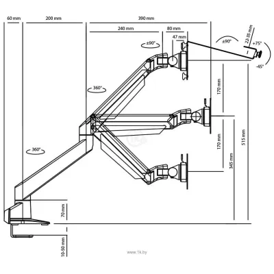 ABC Mount K2 (serebristyiy)