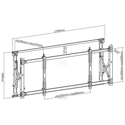 ABC Mount WallPro-50 (chernyiy)