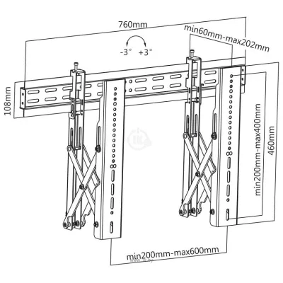 ABC Mount WallPro-70 (chernyiy)