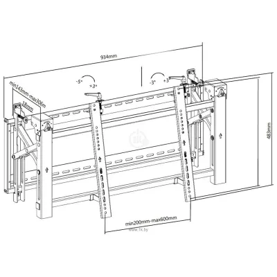 ABC Mount WallPro-90 (chernyiy)