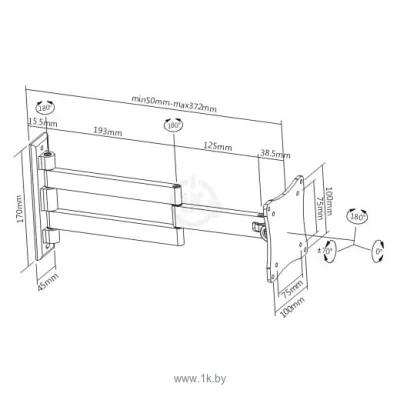 Arm Media LCD-7101 (belyiy)